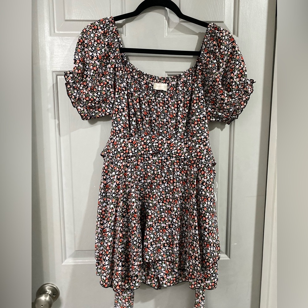 Altar'd State Black Floral Dress